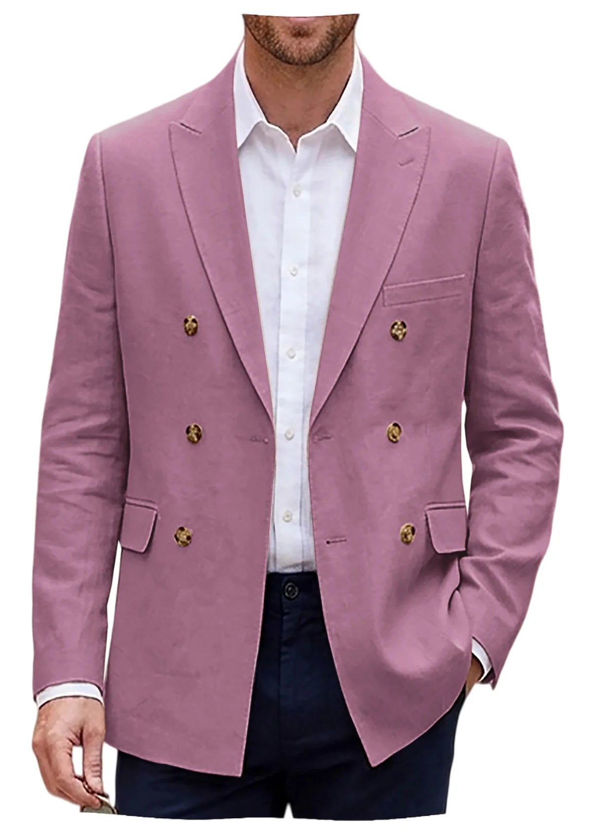 Blazer lin homme coupe slim – CLEVI Paris