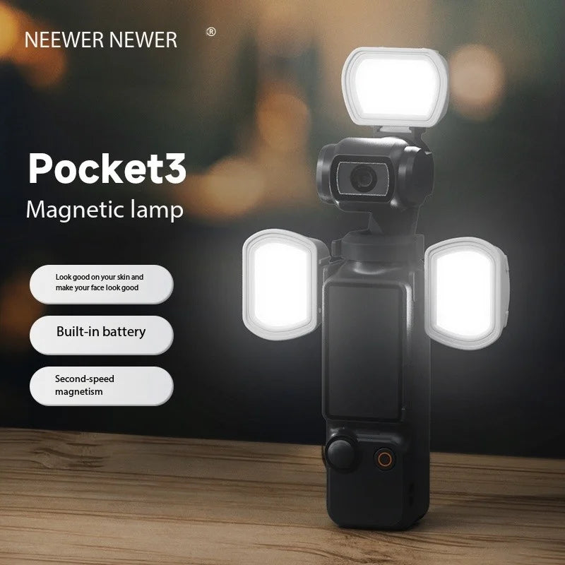 Lampe magnétique M21 pour DJI Pocket 3 – CLEVI Paris
