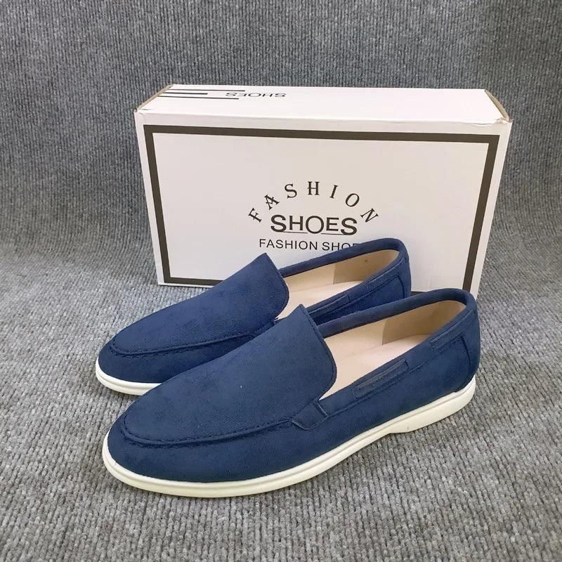 Mocassins Suède Homme Slip-On – CLEVI Paris