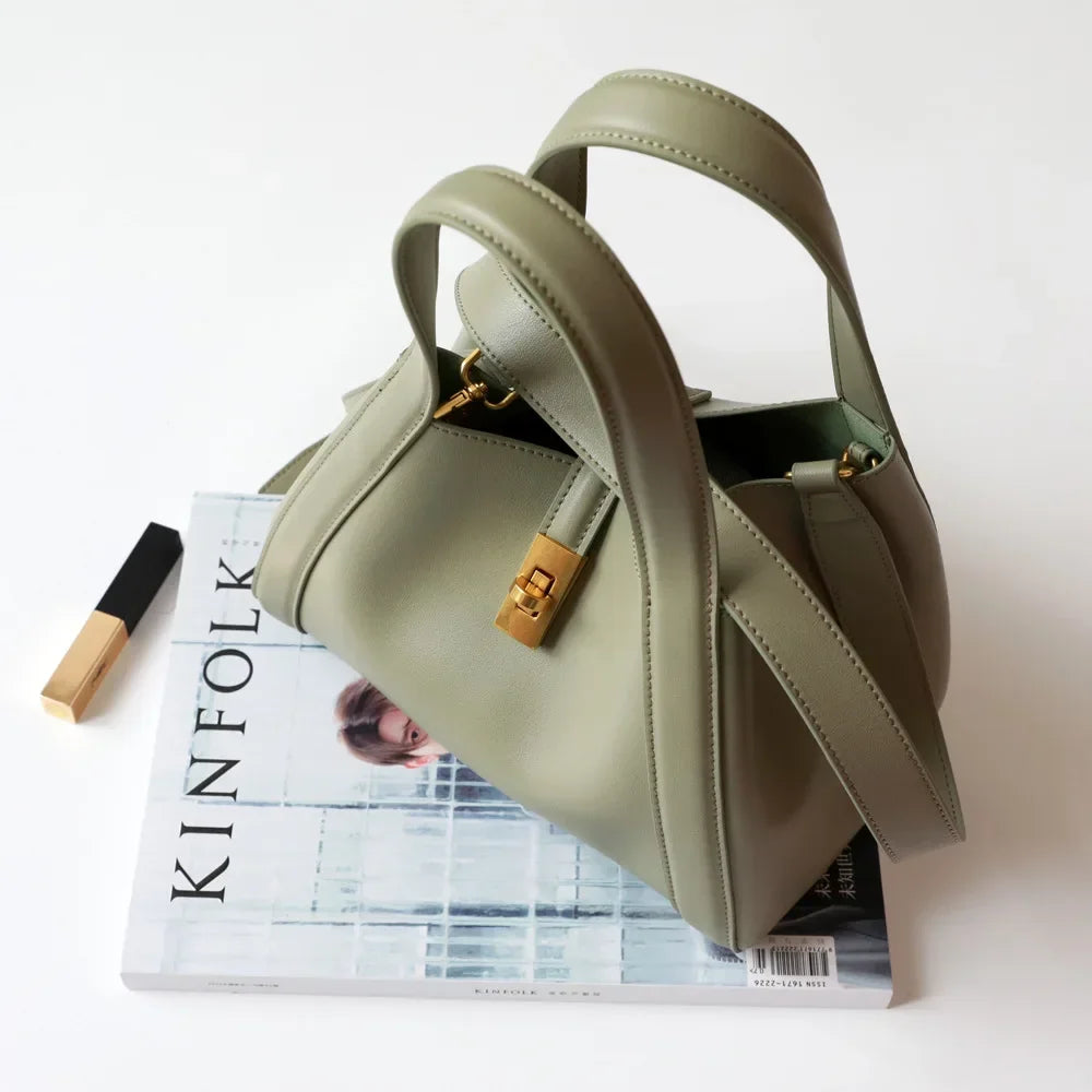Sac seau femme en cuir de vache – CLEVI Paris