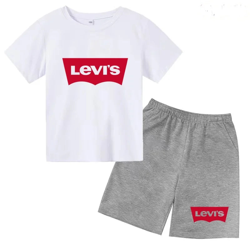 Ensemble enfant t-shirt et short imprimé – CLEVI Paris