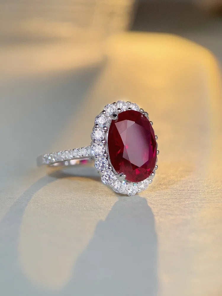 Bague Femme Rubis Or Blanc 18K – CLEVI Paris