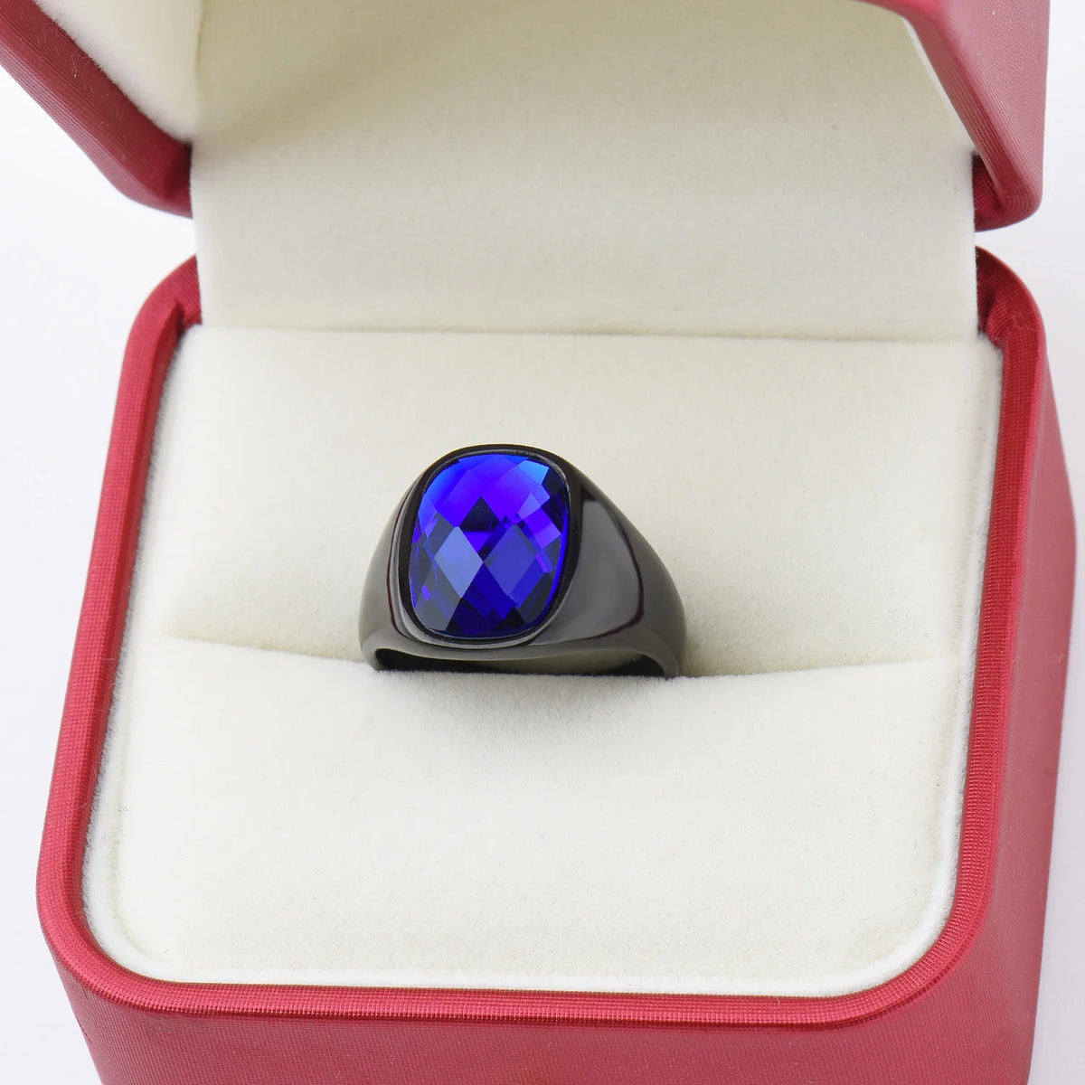 Bague Couple Acier Inoxydable Pierre Homme Femme – CLEVI Paris