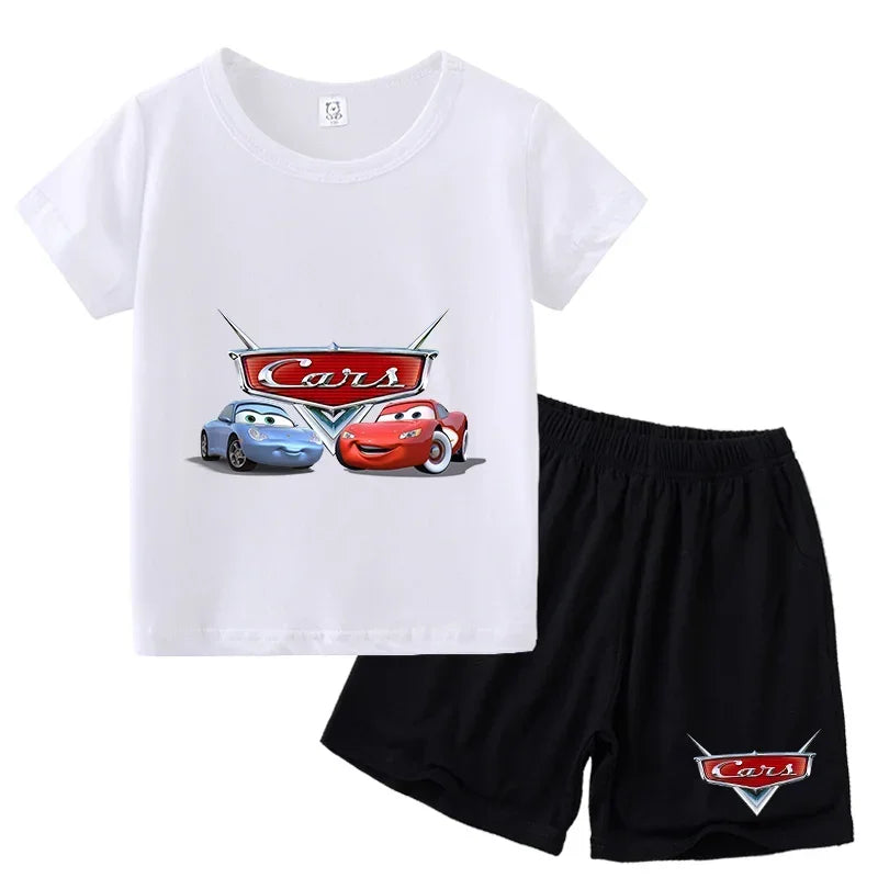 Ensemble enfant Cars T-shirt et short – CLEVI Paris