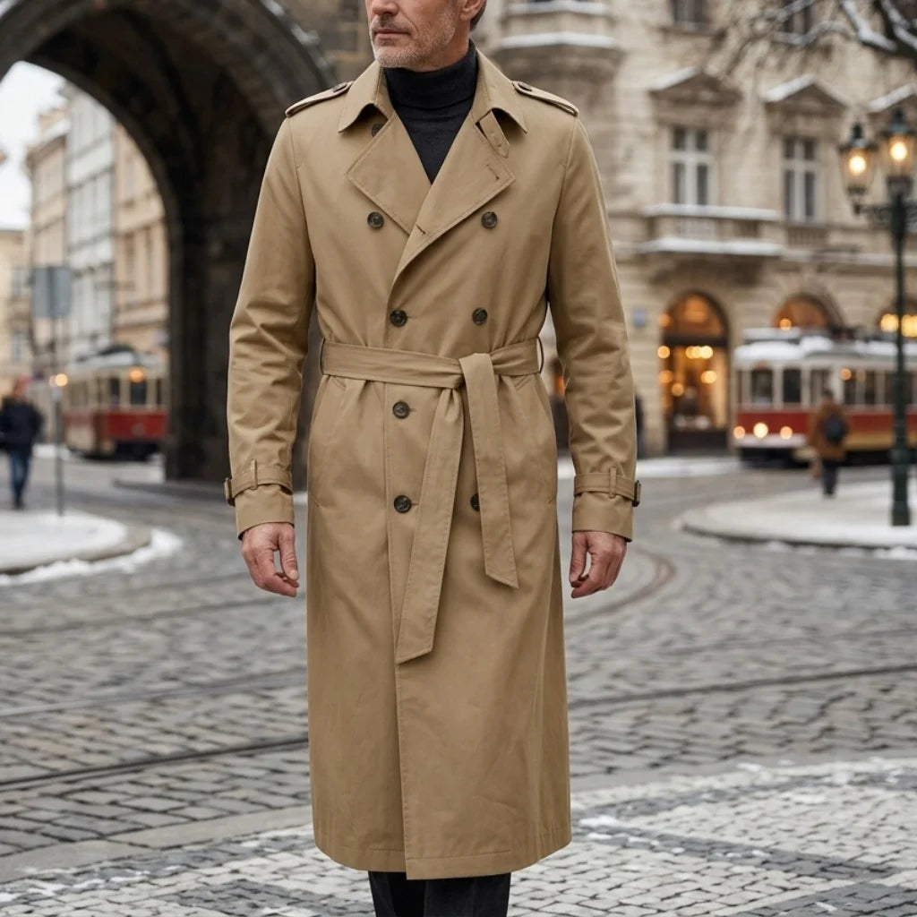 Pardessus Homme Long Ceinturé – CLEVI Paris