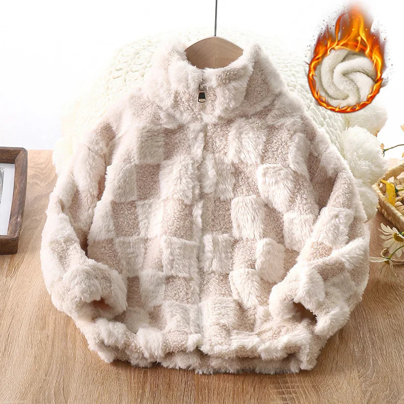 Veste polaire enfant zippée à col montant – CLEVI Paris