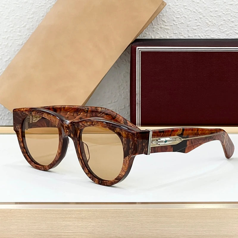 Lunettes de Soleil Homme Acétate UV400 Style Japonais – CLEVI Paris