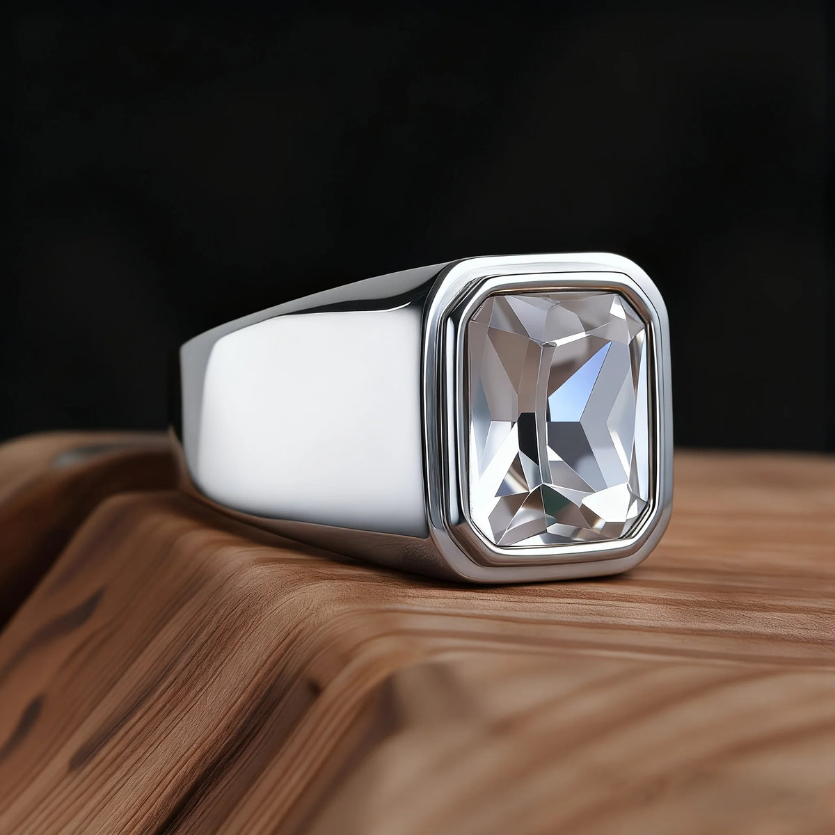 Bague onyx en acier 316L, styles variés – CLEVI Paris