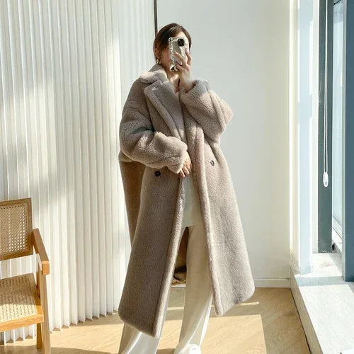Manteau teddy femme boutonné – CLEVI Paris