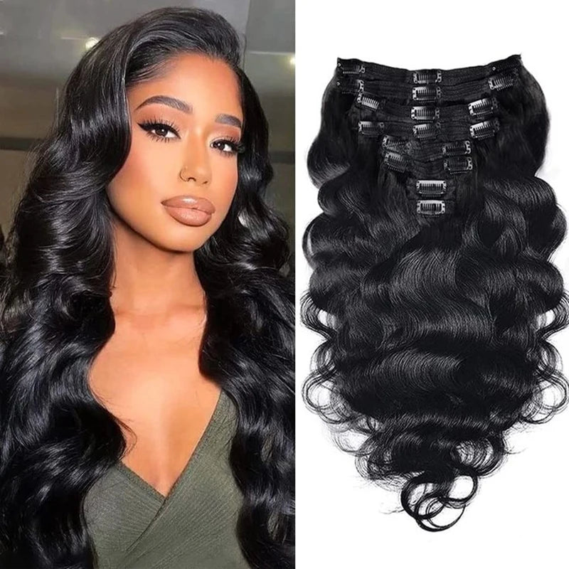 Extensions Clip-in Body Wave Cheveux Humains – CLEVI Paris