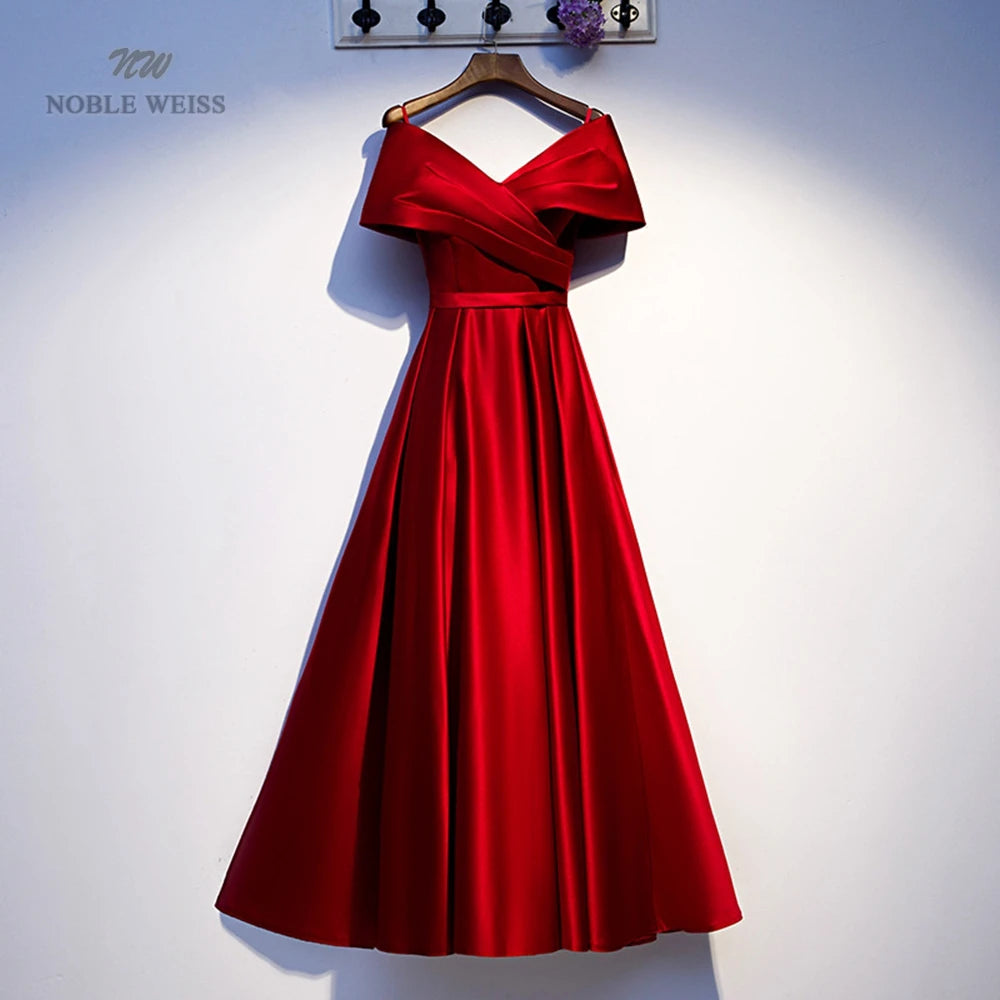 Robe de soirée trapèze col V – CLEVI Paris