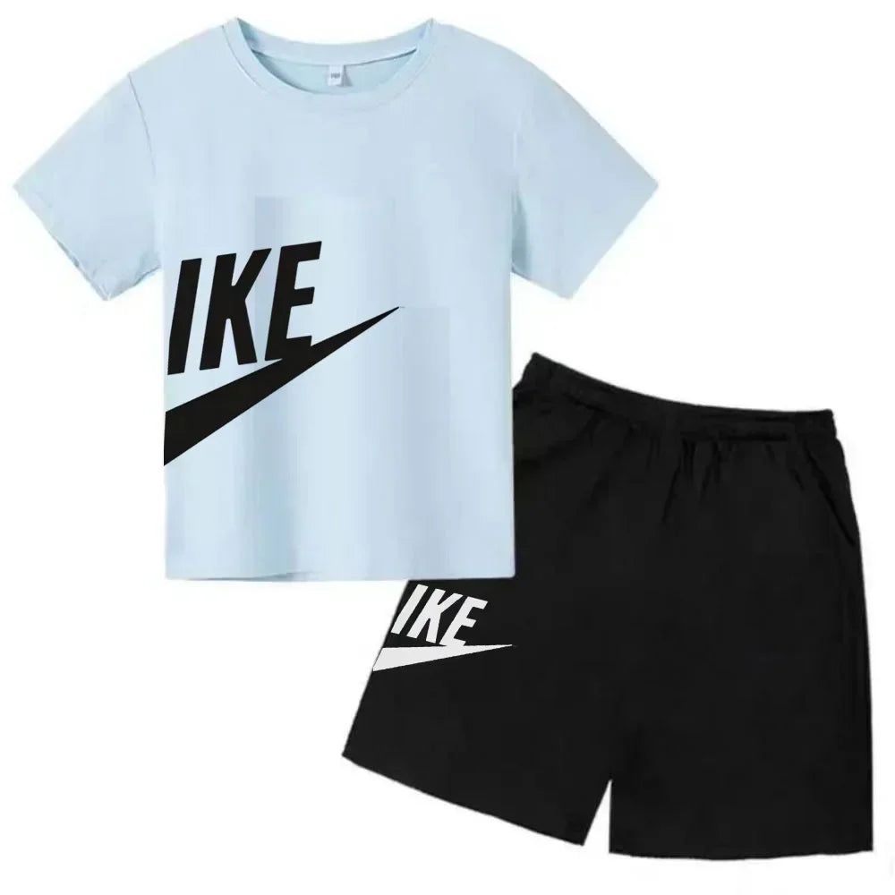 Ensemble enfant T-shirt et short en coton – CLEVI Paris