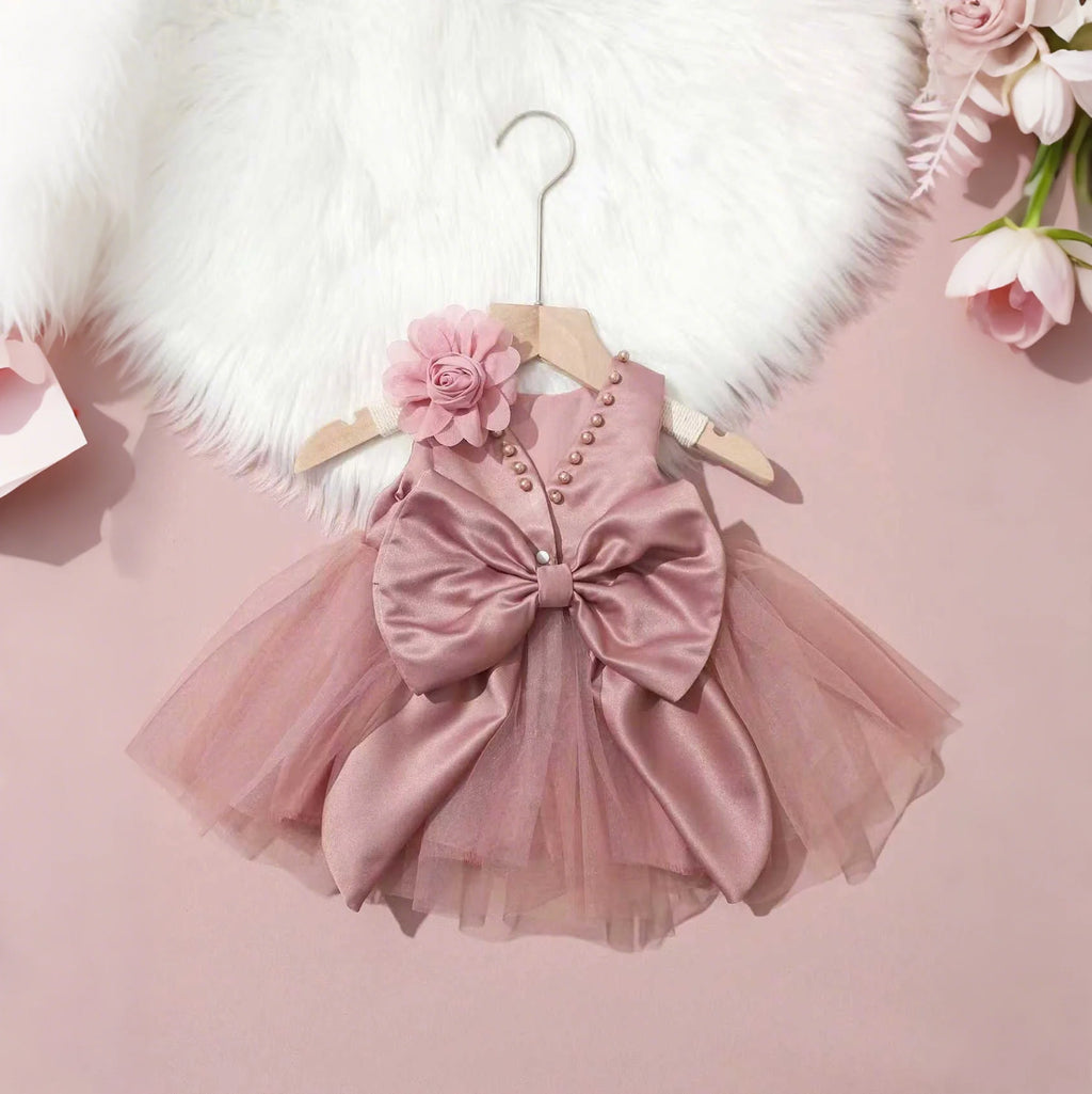 Tenue photo bébé fille robe et bandeau – CLEVI Paris