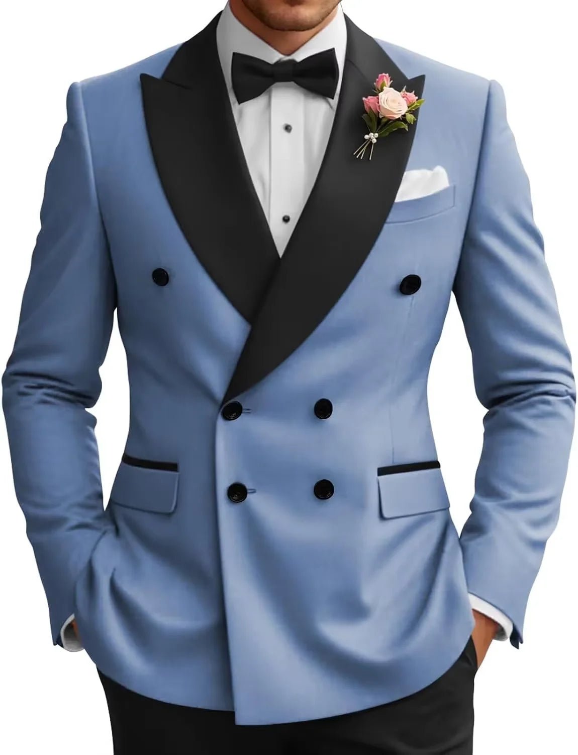 Veste de smoking croisée homme – CLEVI Paris