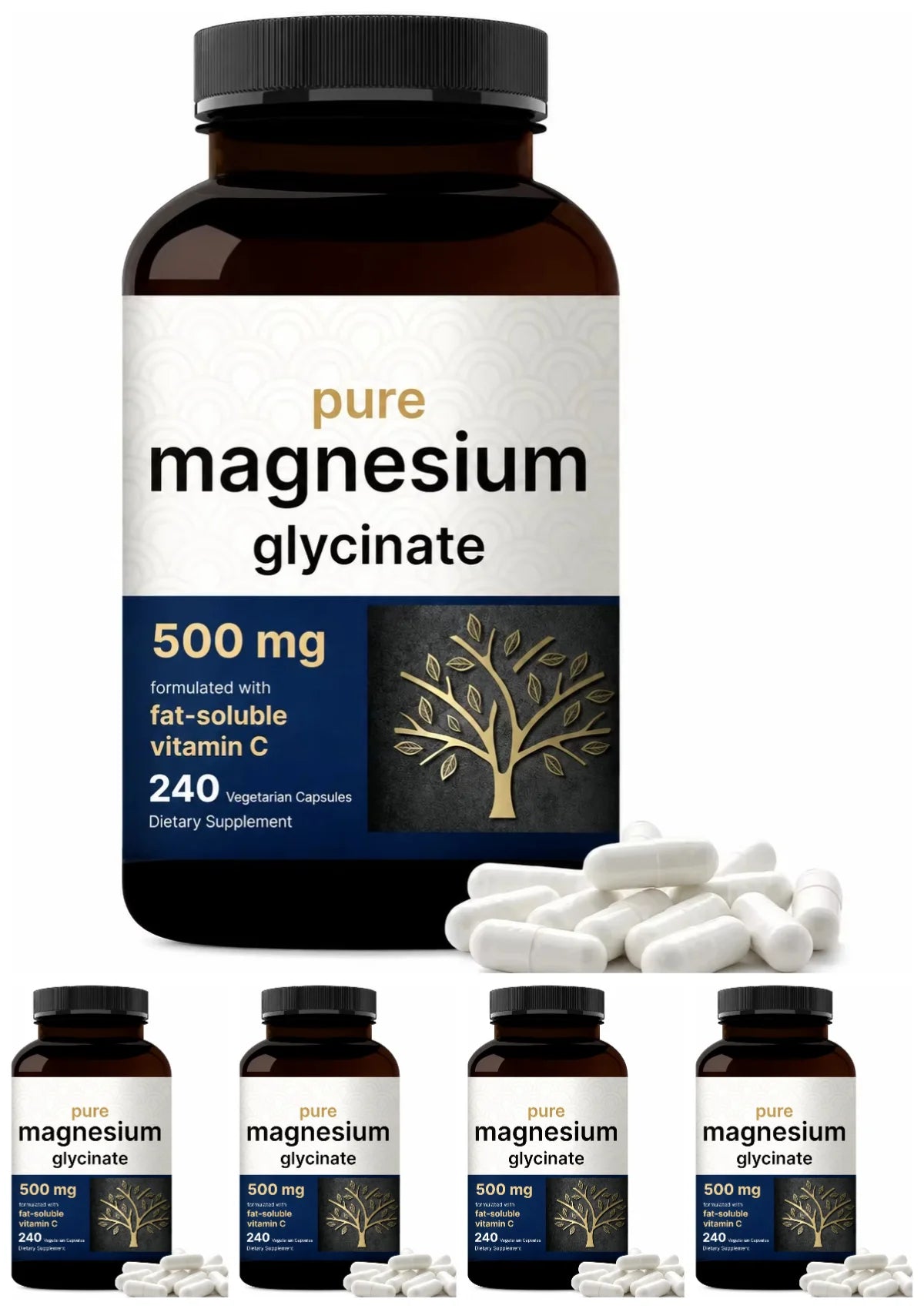 Glycinate de magnésium et vitamine C – CLEVI Paris