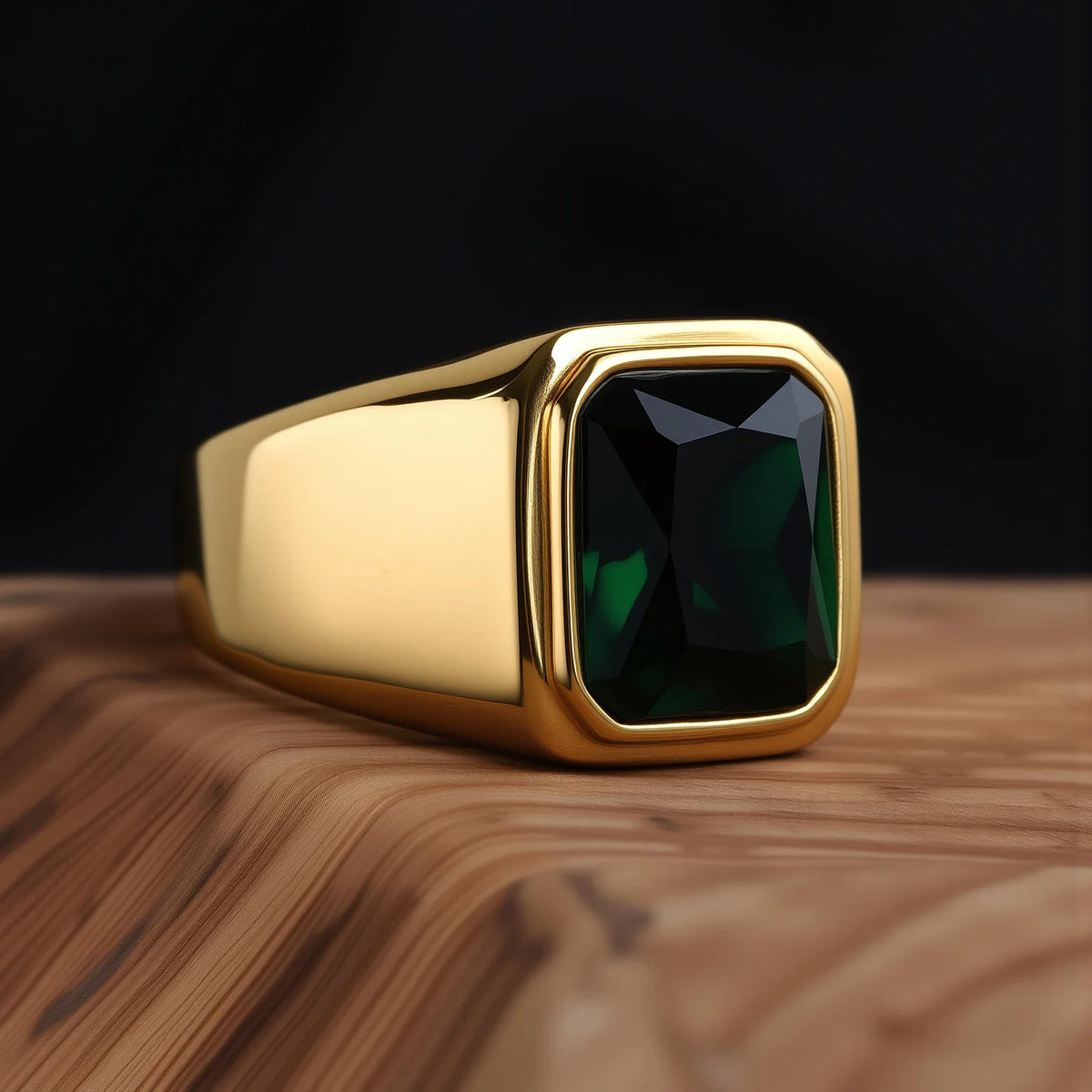 Bague Unisexe Acier Inoxydable Doré 18K – CLEVI Paris