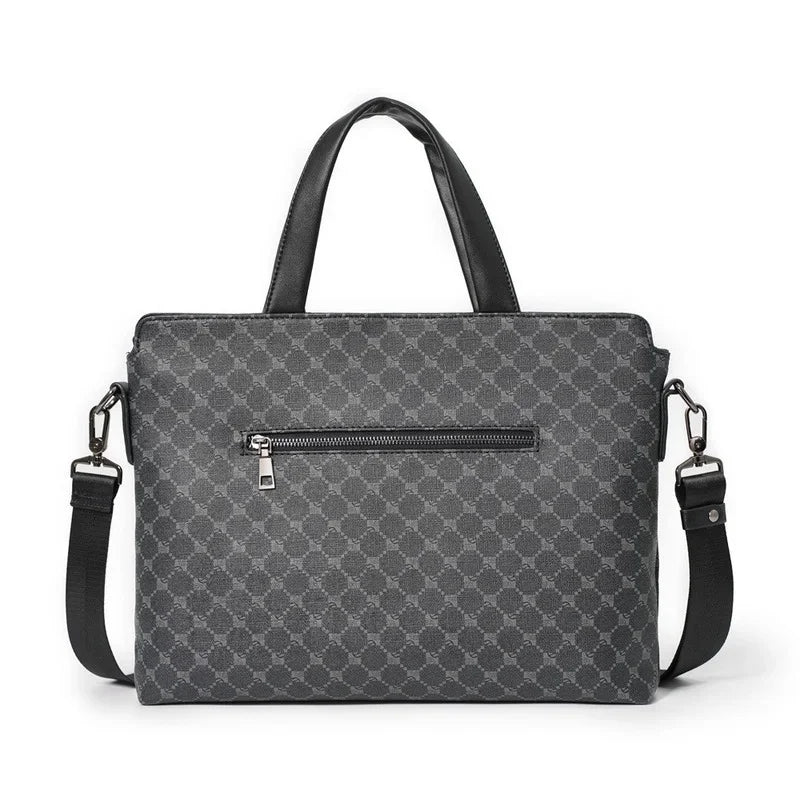 Serviette Homme PU Motif Floral Luxe Business Laptop 38x30x6cm – CLEVI Paris