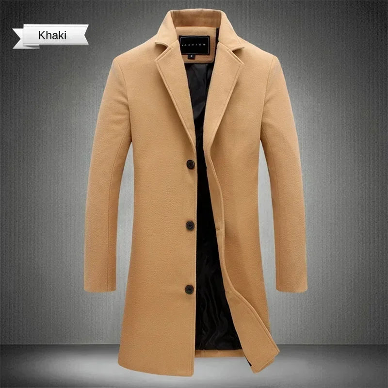 Manteau long boutonné homme – CLEVI Paris