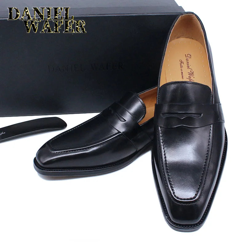 Mocassins homme en cuir à enfiler – CLEVI Paris
