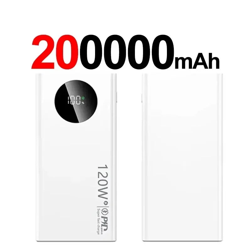 Batterie Externe Lenovo 120W PD20W Affichage LED 50-200000mAh – CLEVI Paris