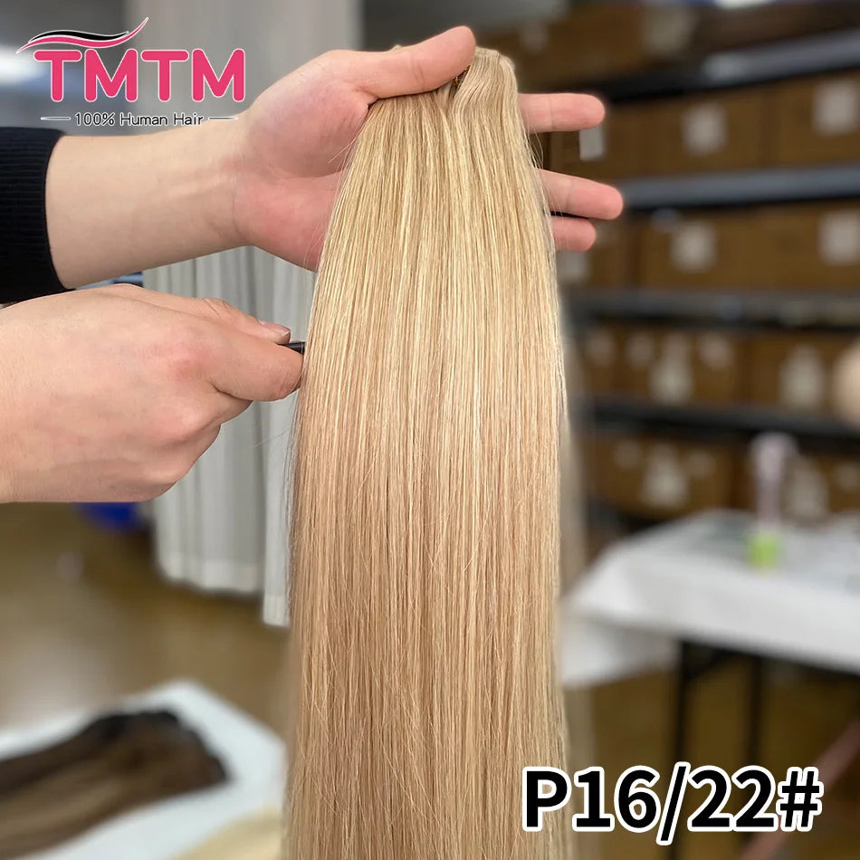 Extensions Cheveux Clip PU Invisibles 7 Pcs – CLEVI Paris