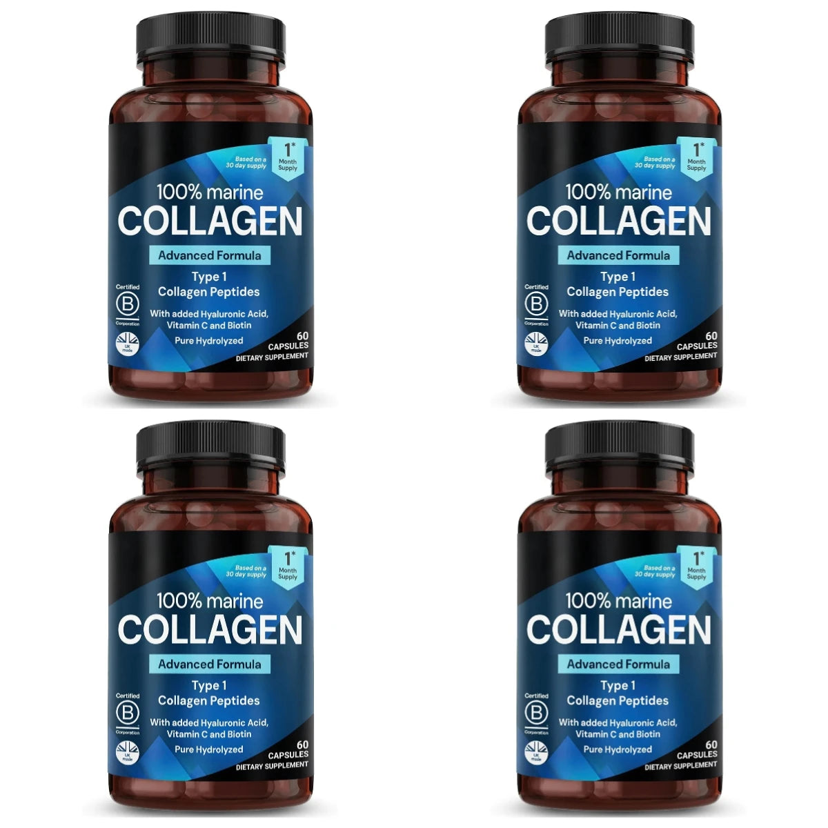 Collagène marin, 60 capsules par flacon – CLEVI Paris