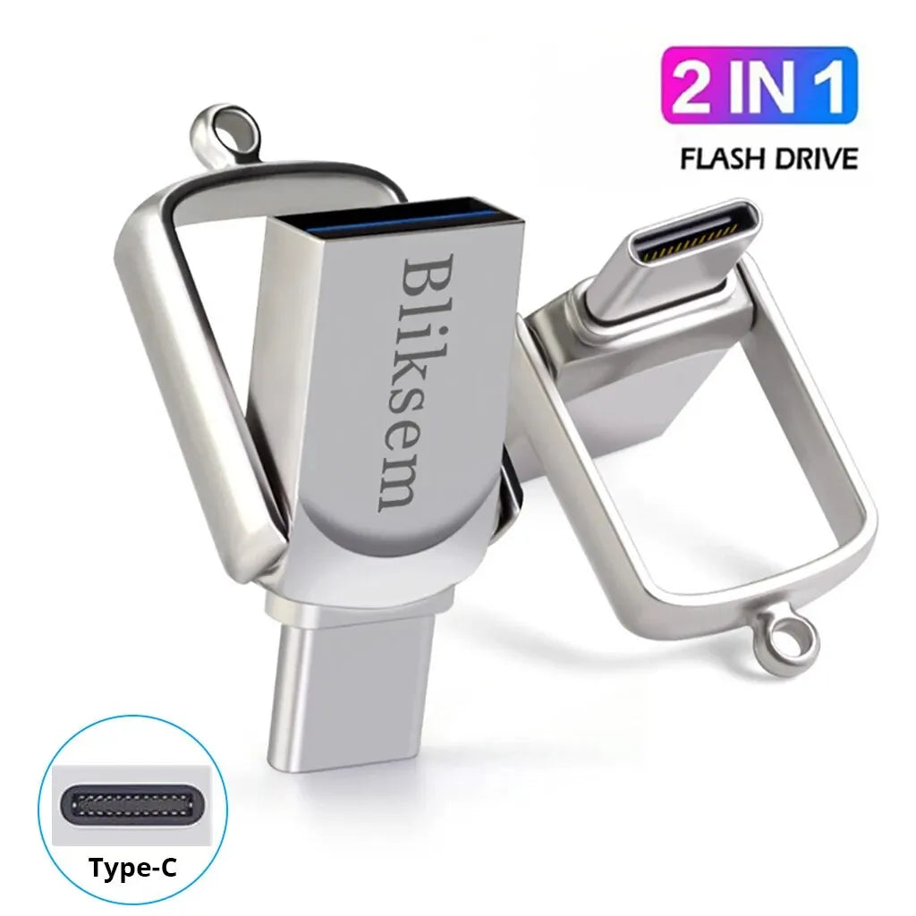 Clé USB-C 2-en-1 Métal Bliksem jusqu'à 128 Go – CLEVI Paris