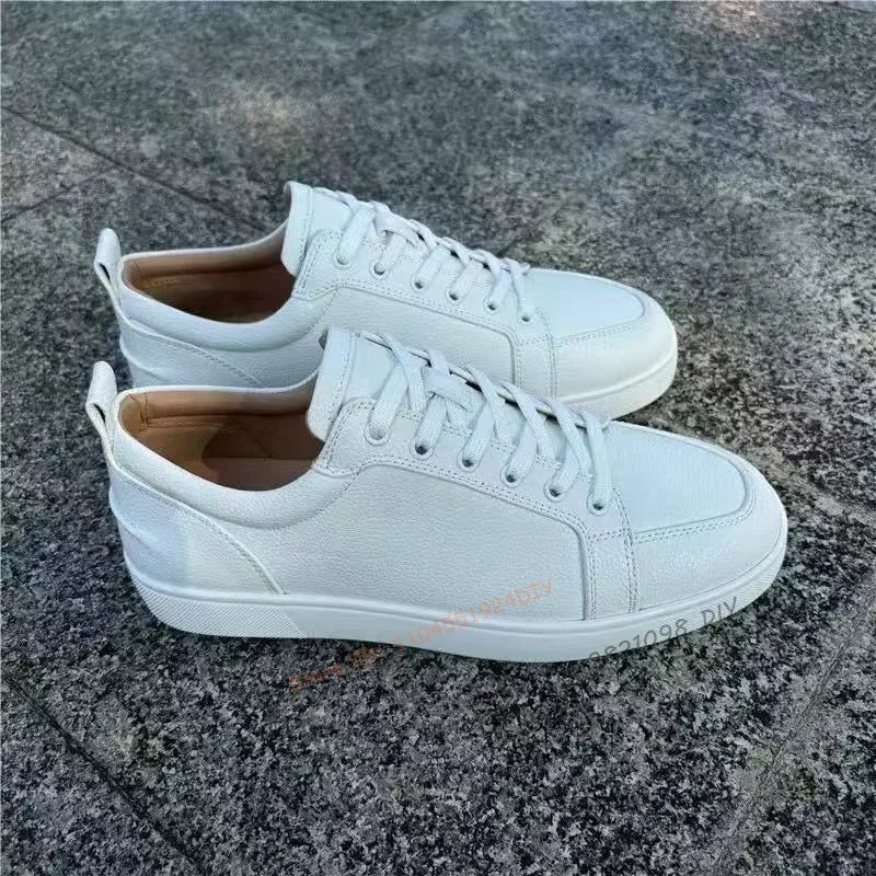 Sneakers Basses Cuir Lacets Mixtes Unisexe – CLEVI Paris