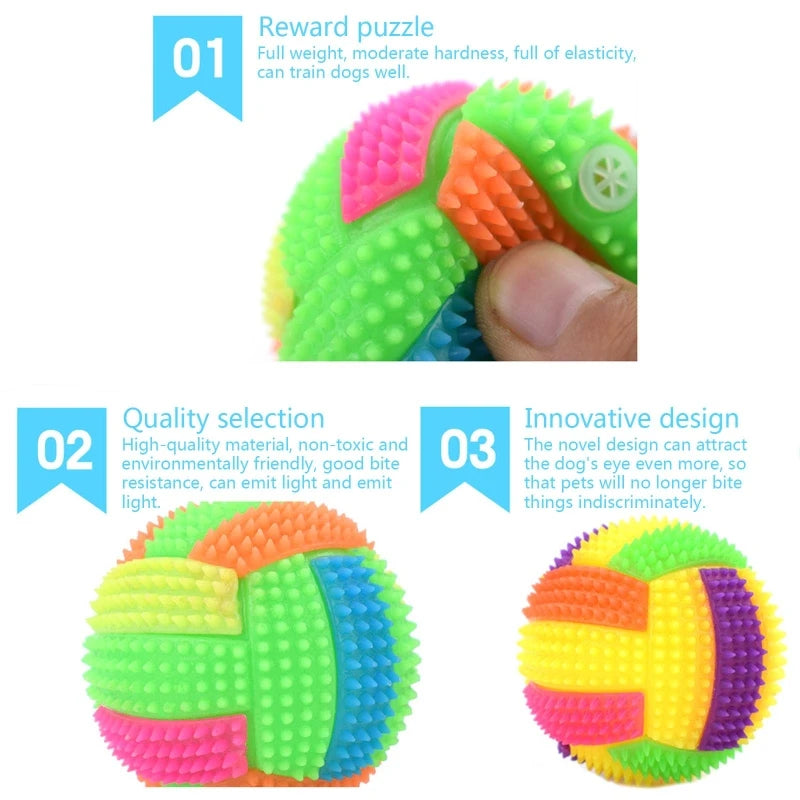 Balle lumineuse pour chien en caoutchouc – CLEVI Paris