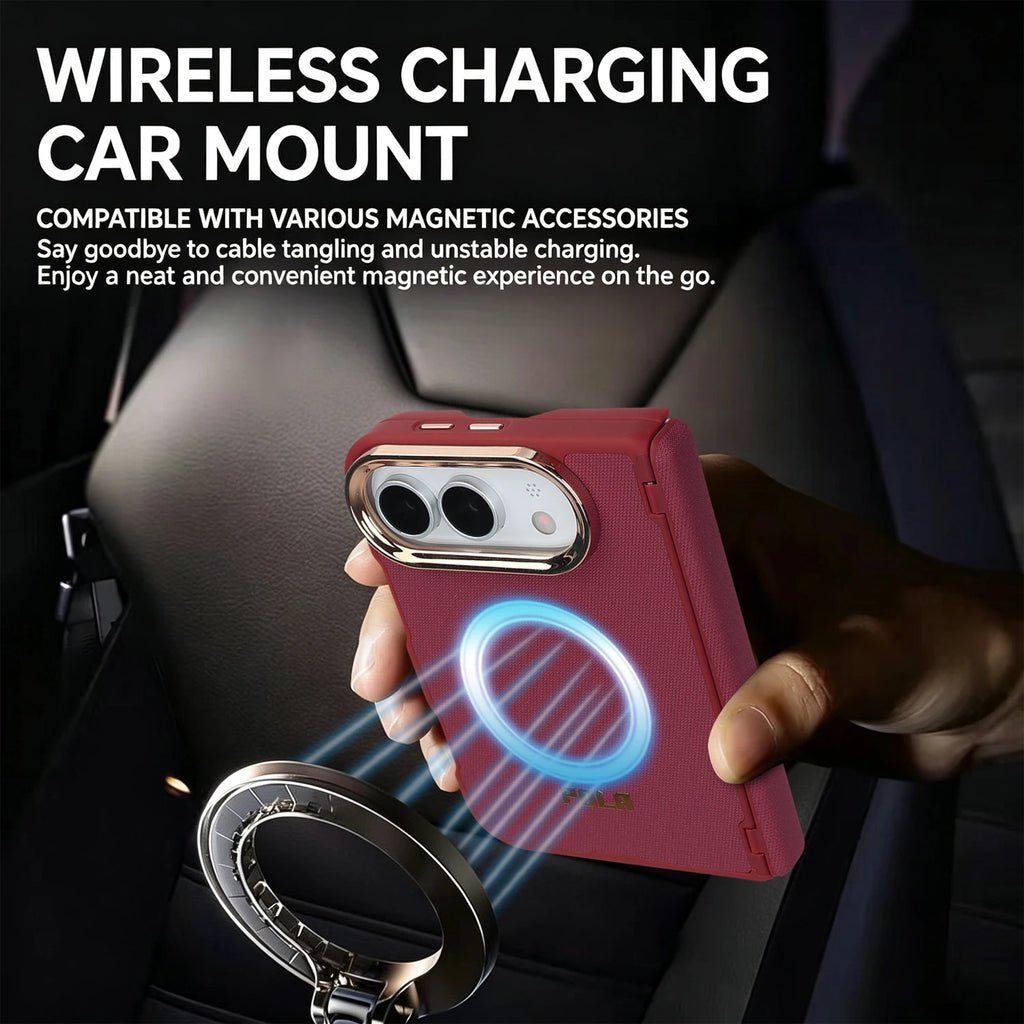 Coque iPhone Duo MagSafe simili cuir à carreaux – CLEVI Paris