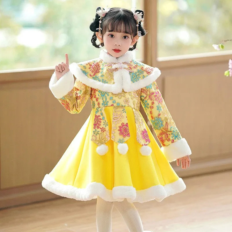 Robe Hanfu fille brodée pour fêtes – CLEVI Paris