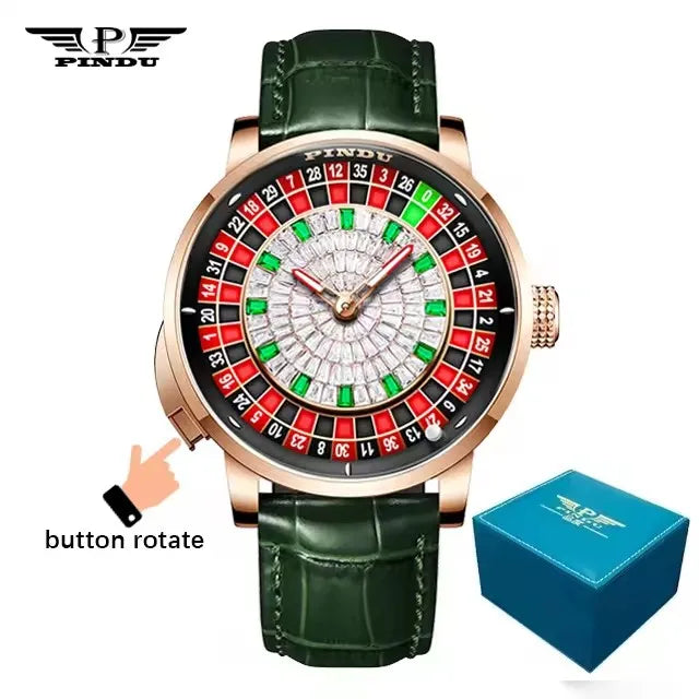 Montre Automatique PINDU NH35 Cadran Roulette Saphir – CLEVI Paris