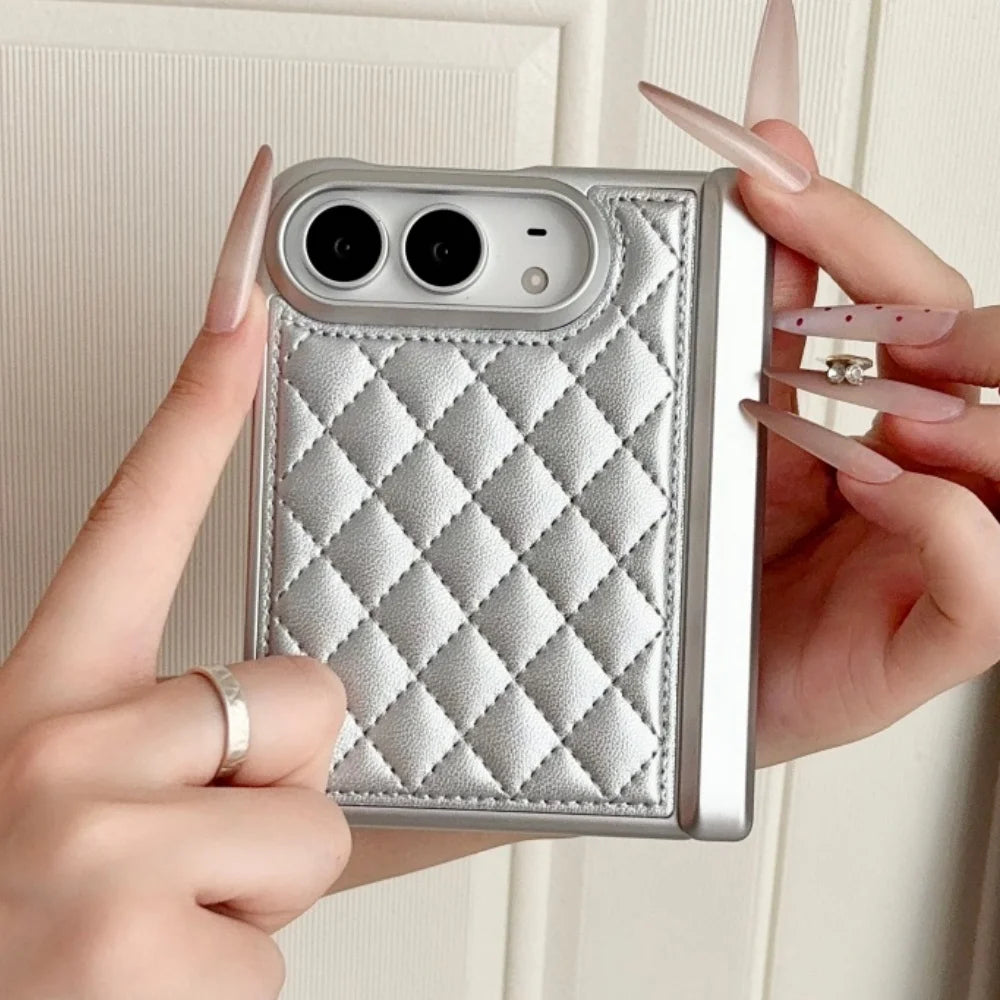 Coque iPhone Duo souple motif losanges – CLEVI Paris