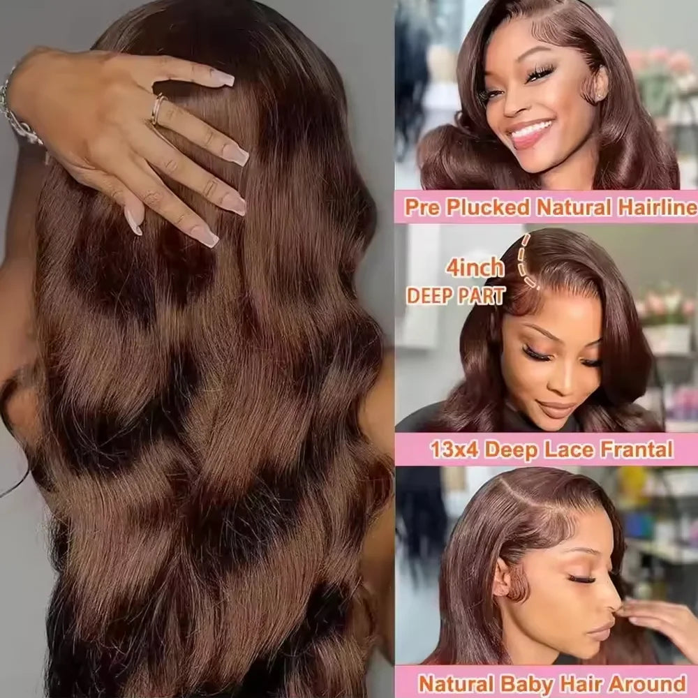 Perruque Body Wave HD Lace 13x4 13x6 Cheveux Humains – CLEVI Paris