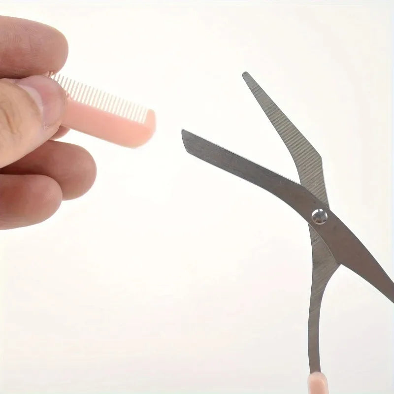 Ciseaux à sourcils avec peigne – CLEVI Paris