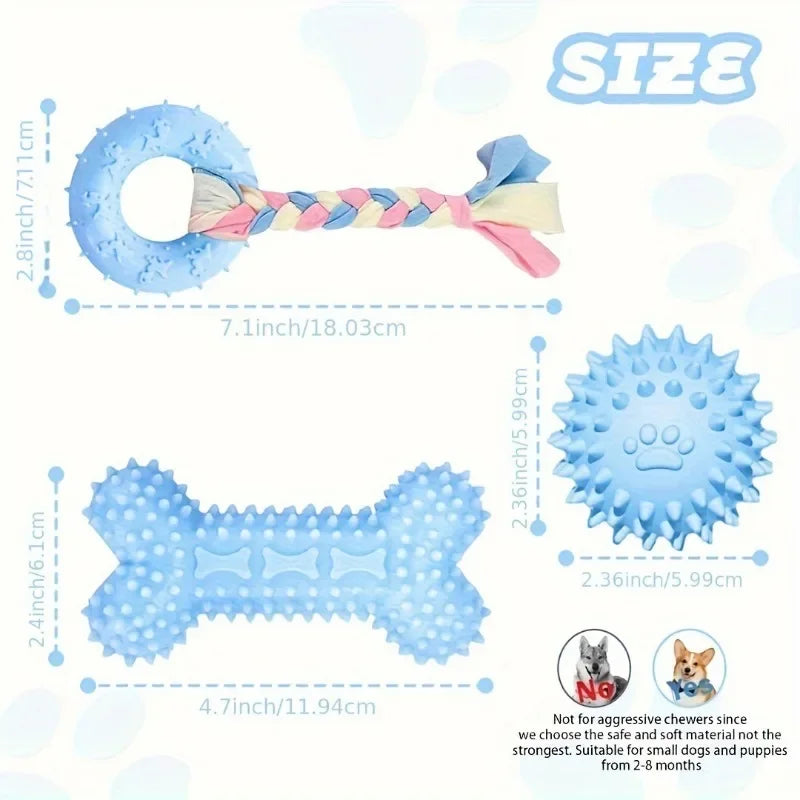 Jouets à mâcher pour chiot, lot de 3 – CLEVI Paris