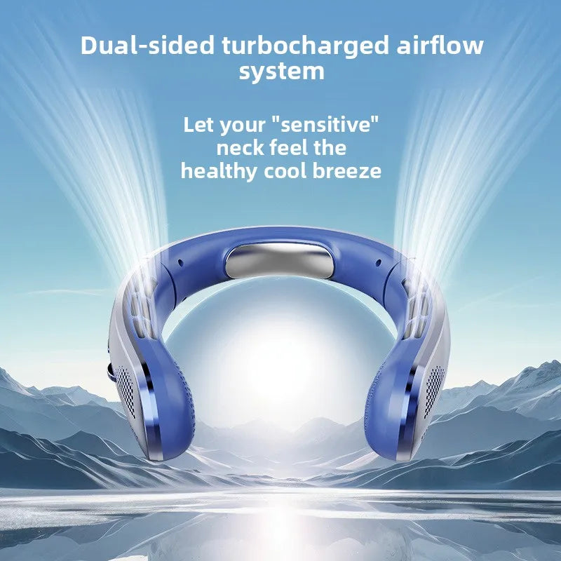 Ventilateur de cou rechargeable 8000 mAh sans lame – CLEVI Paris