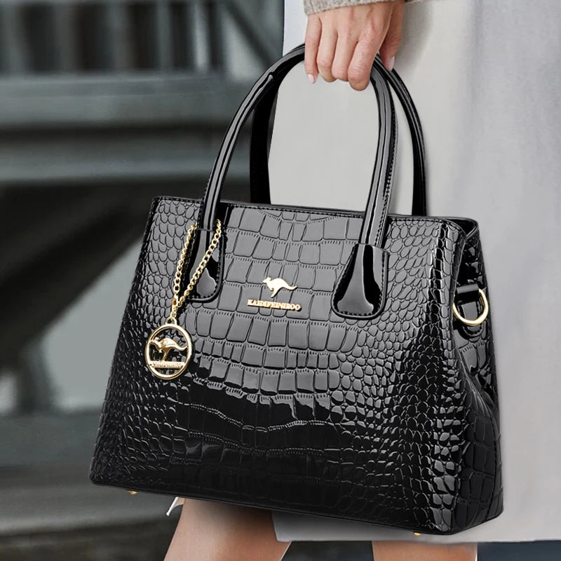 Sac bandoulière femme verni Lanyibaige – CLEVI Paris