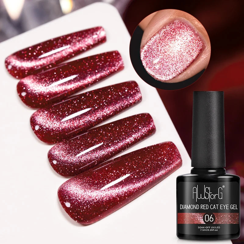 Vernis Gel UV Cat Eye AWStorG 7,5ml Semi-Permanent – CLEVI Paris