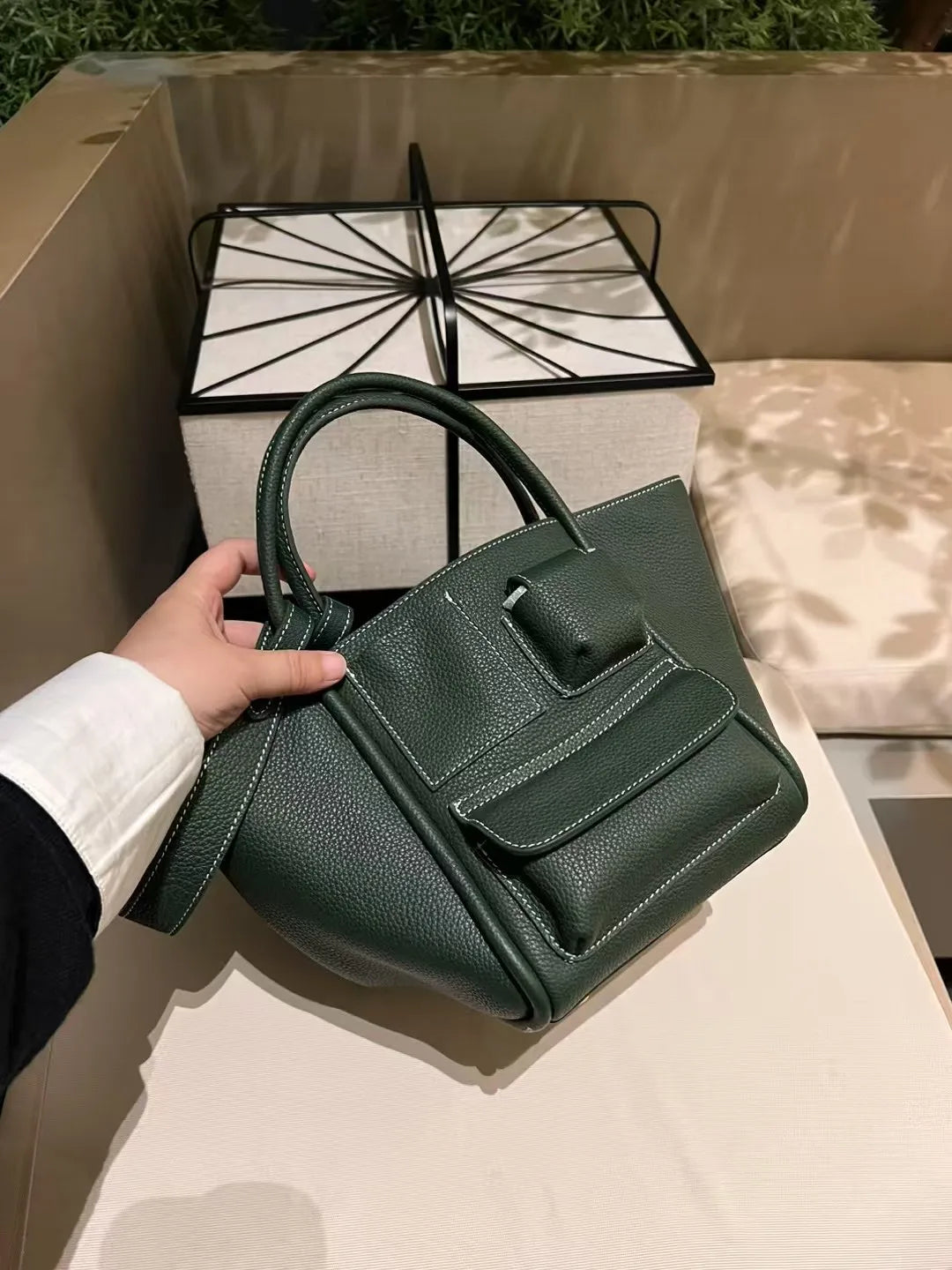 Sac Seau Cuir Bovin Première Couche Femme Double Usage 6 Coloris – CLEVI Paris