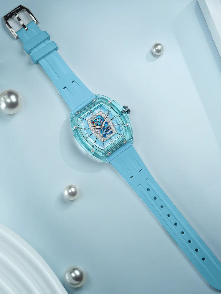 TSAR BOMBA TB-8219L Montre Femme Quartz Cristal Saphir Élégante – CLEVI Paris