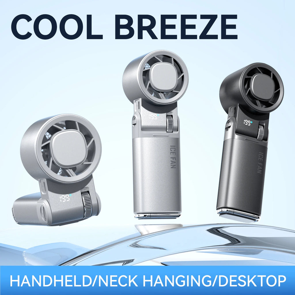Ventilateur de cou rechargeable 6000 mAh – CLEVI Paris