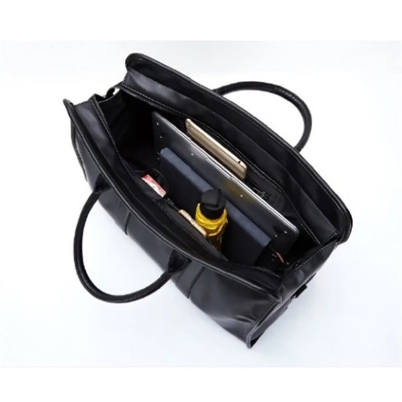 Sac Polochon PU Voyage Business Unisexe Multi-Port 48x33cm – CLEVI Paris