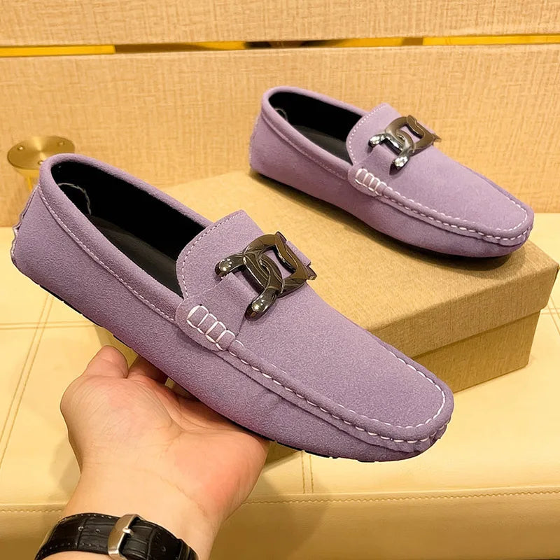 Loafers Homme Suède Grande Taille Slip-On – CLEVI Paris