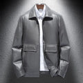 Blouson homme en cuir de vachette à rabats – CLEVI Paris