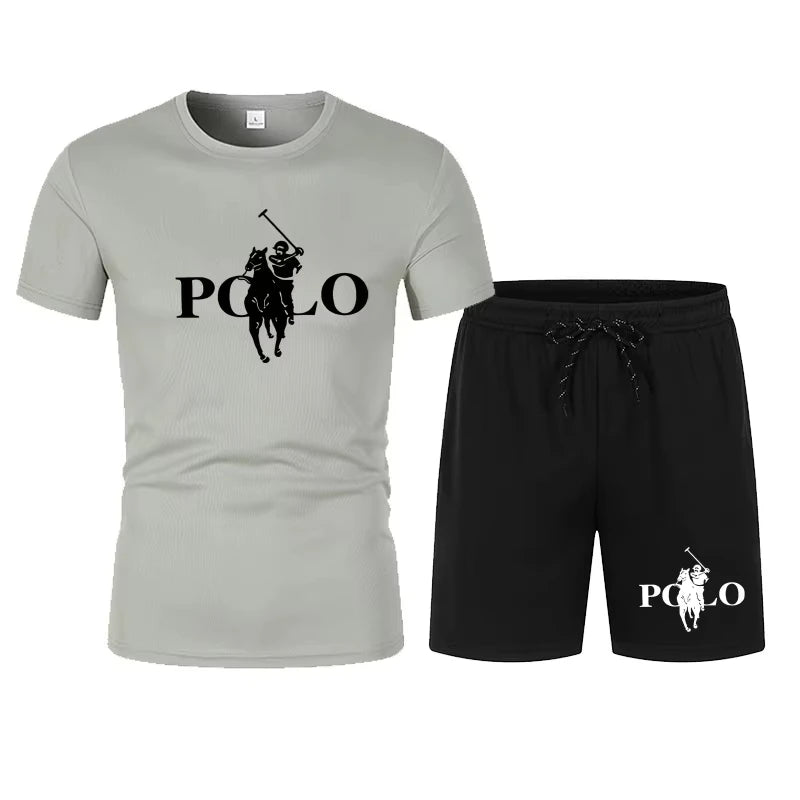 Ensemble Homme T-Shirt Mesh + Short Streetwear Bicolore – CLEVI Paris
