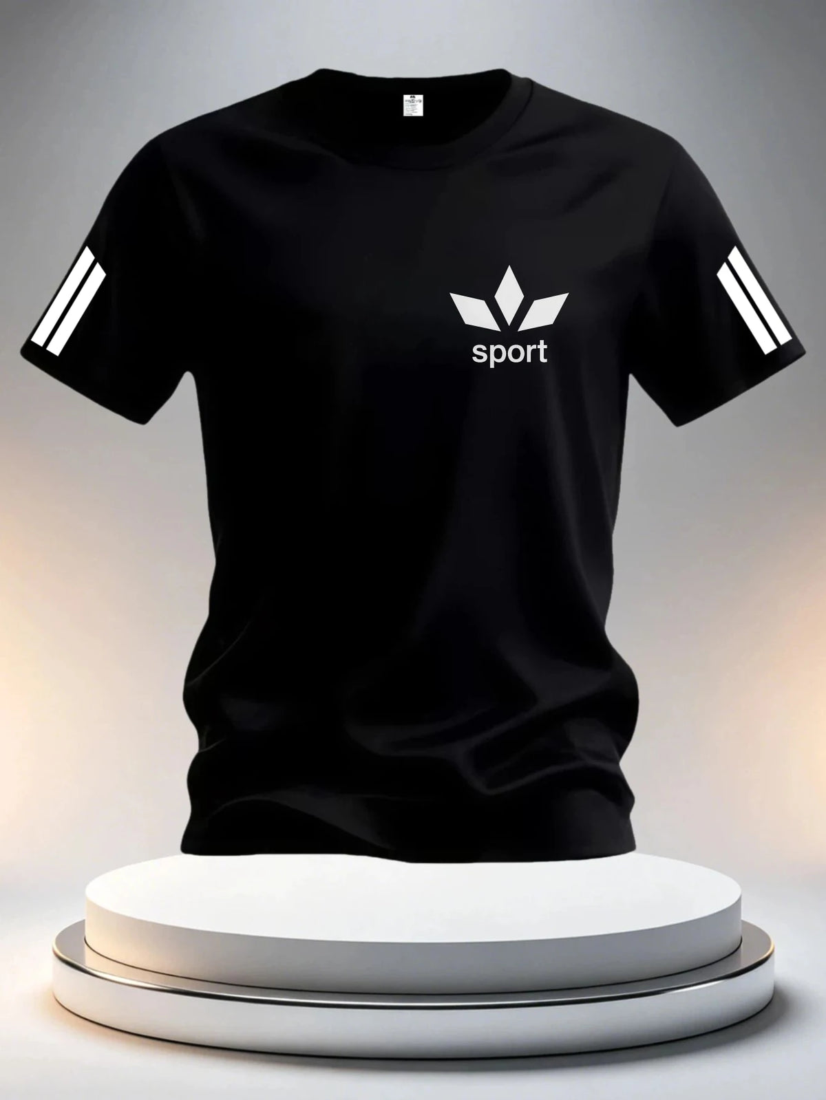 T-shirt homme à rayures sportives – CLEVI Paris