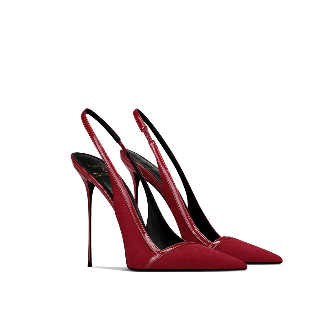 Escarpins slingback à bout pointu – CLEVI Paris