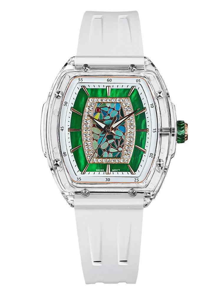 TSAR BOMBA TB-8219L Montre Femme Quartz Cristal Saphir Élégante – CLEVI Paris