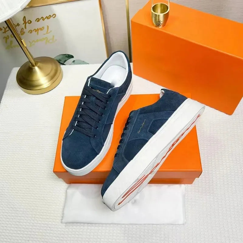 Sneakers Cuir Blanc Plateforme Unisexe – CLEVI Paris